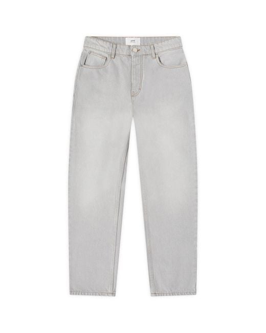 AMI Gray Tapered Fit Jeans for men