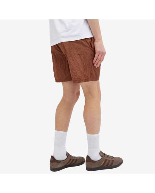 Stone Island Brown Nylon Metal Shorts for men