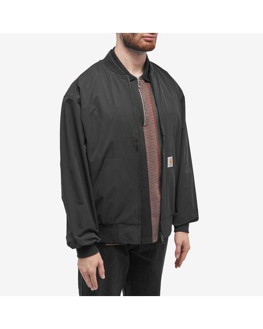 Carhartt WIP Active Bomber Jacket in Black for Men Lyst