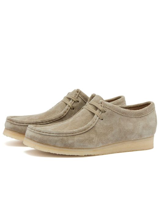 Clarks Natural Wallabee Pale Suede for men