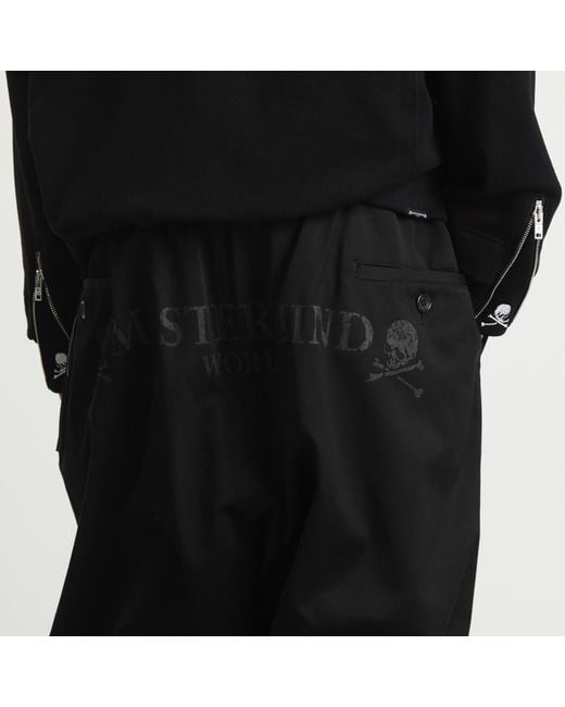 MASTERMIND WORLD Black Wide Easy Pants for men