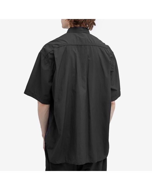 Comme des Garçons Black Nylon Double Pocket Short Sleeve Shi for men