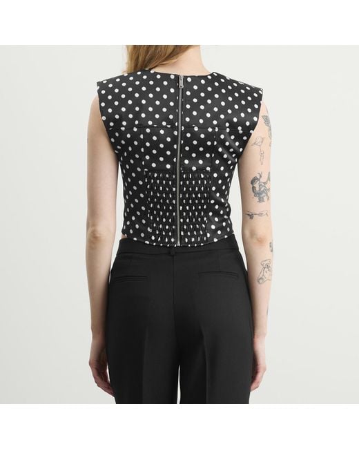 Ganni Black Corset Top