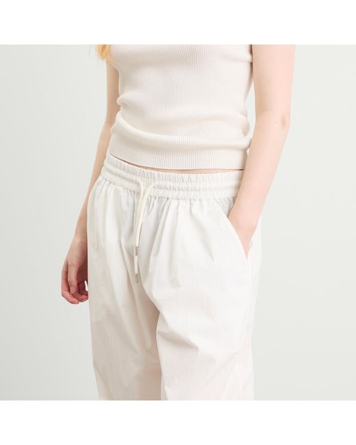 St. Agni White Everyday Drawstring Pants