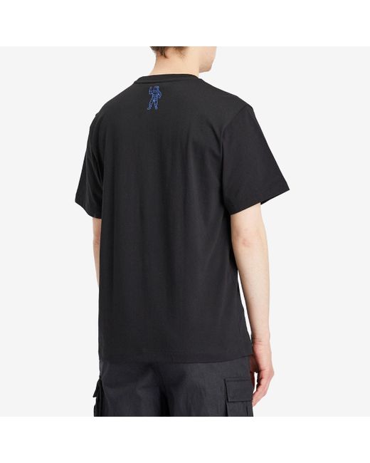 BBCICECREAM Black Cracked Flock Print Astro T-Shirt for men
