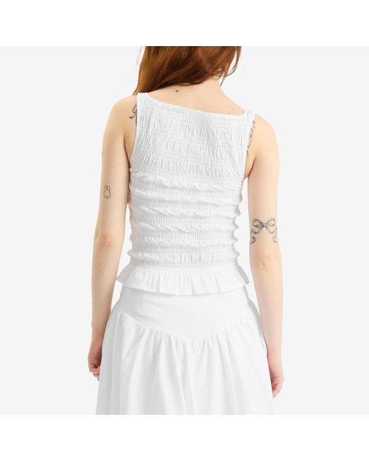 Peachy Den White Deba Top