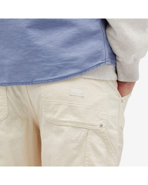 Dickies Natural Tonal Jacquard Painters Shorts for men