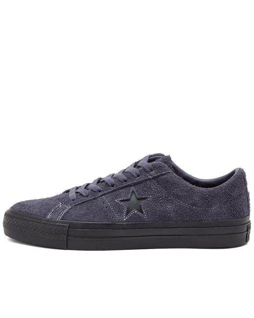 Converse Blue Cons One Star Pro Shaggy Suede Sneakers for men
