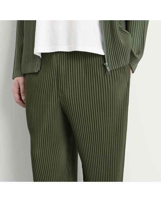Homme Plissé Issey Miyake Green Pleat Pant for men