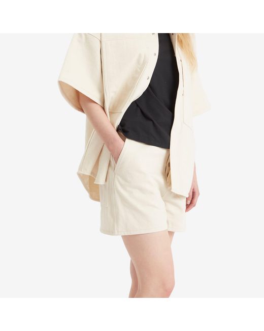 Jil Sander Natural Denim Shorts