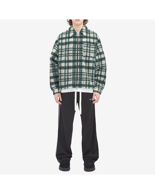 Cole Buxton Green Check Overshirt for men