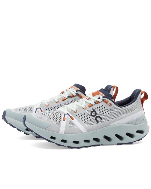 On Shoes White Cloudsurfer Trail Sneakers for men