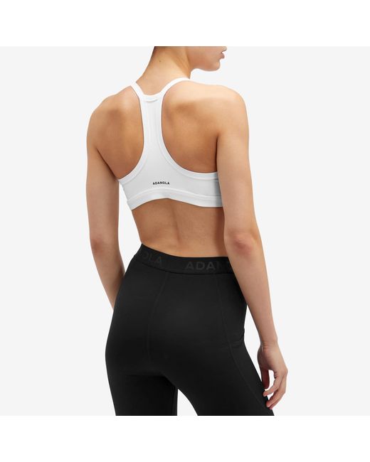 ADANOLA White Ultimate Strappy Racer Bra