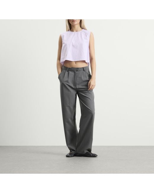 Stel Purple Side Tie Vest Top