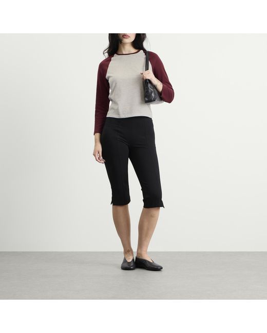 GOOD AMERICAN Purple Raglan T-Shirt