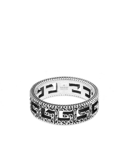 Gucci Metallic G Cube Ring for men