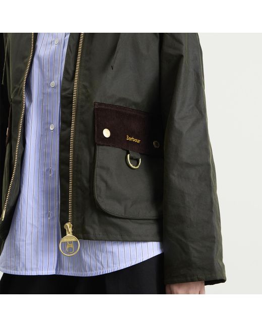 Barbour Black Carville Wax Jacket