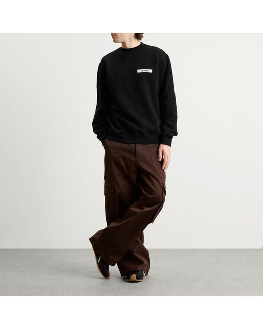 Jacquemus Black Sweatshirt With Logo for men