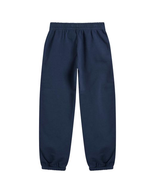 Anine Bing Blue Karter Framed Monogram Sweatpants