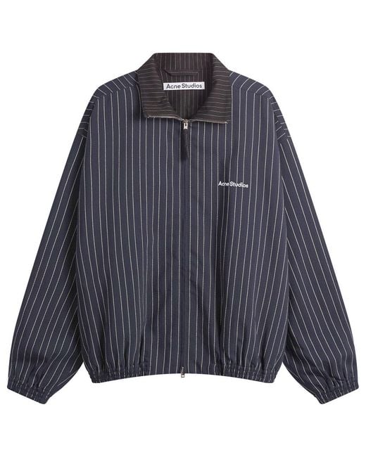 Acne Blue Pinstripe Jacket for men