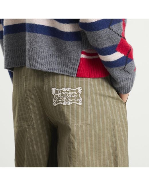 Damson Madder Green Tomasina Utilty Trouser