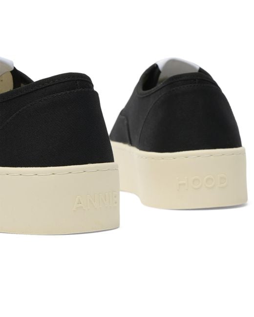 Annie Hood Black Hood Lace Up Sneaker for men