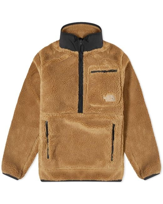 The North Face Brown Extreme Pile Pullover Fleece Jacket for men