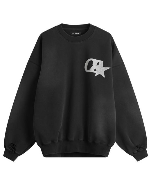 Cole Buxton Black Cb Star Distressed Sweatshirt for men