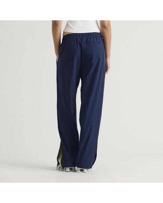 Dime Blue Athletic Snap Pants