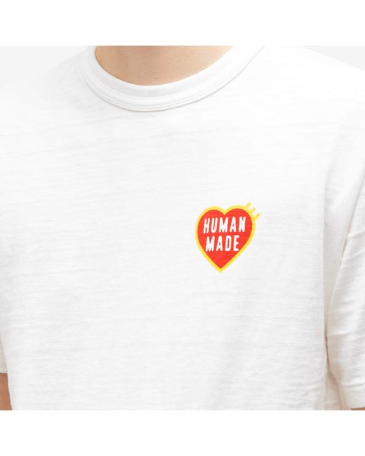 Human Made White Heart T-Shirt for men