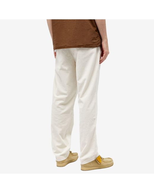 Polo Ralph Lauren White Corduroy Pleated Pant for men