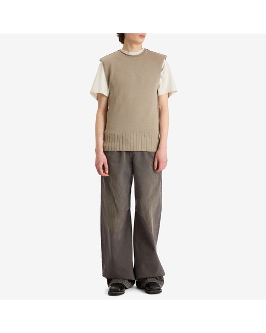 Entire studios Natural Burns Knit Vest for men