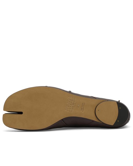 Maison Margiela Brown Tabi Ballerinas