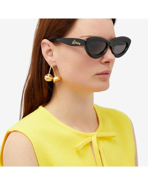 Loewe Gray Cat-Eye Sunglasses