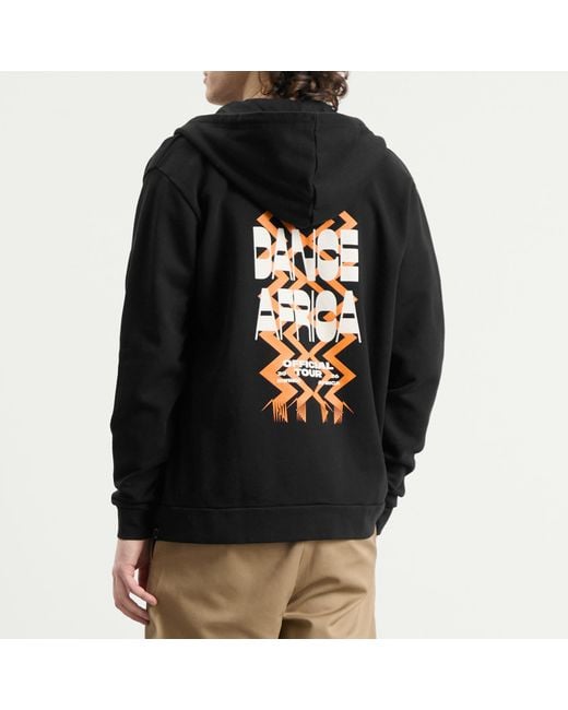 TGB Black Dance Africa Zip Hoodie for men