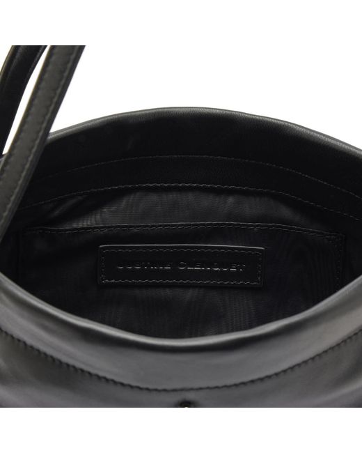 Justine Clenquet Black Flor Chain Charm Bag