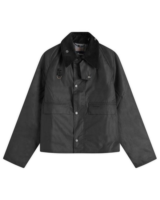 Barbour Black Sl Spey Wax Jacket for men