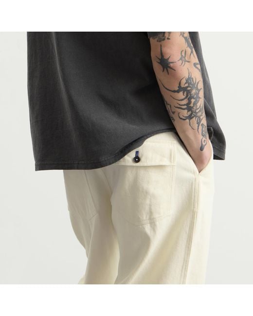 Universal Works Natural Slub Drill Dizzy Trousers for men