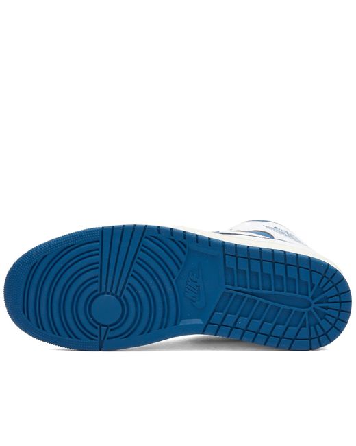 Nike Blue 1 Mid Se Sneakers for men