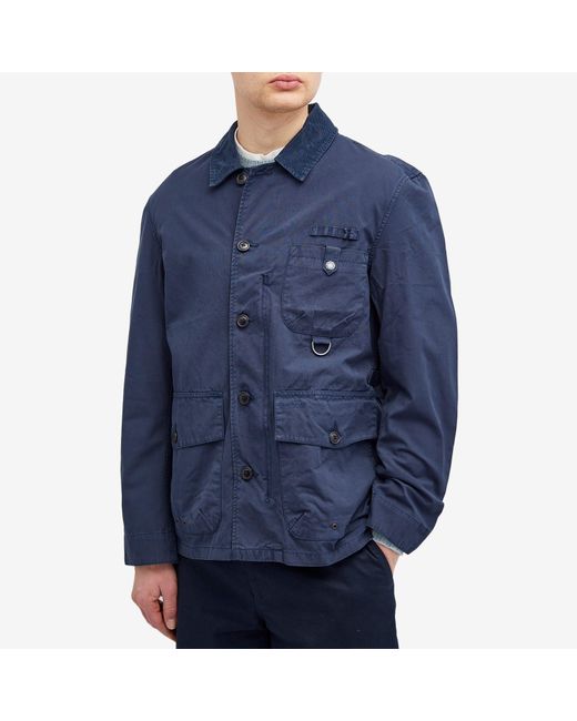 Barbour Blue Cotton Salter Casual Jacket for men
