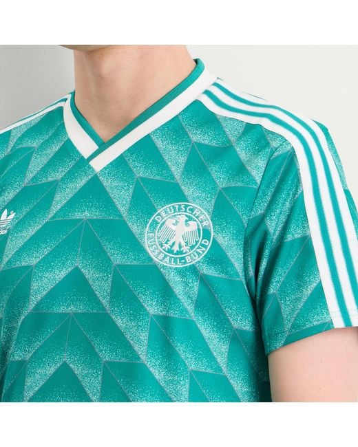 Adidas Blue Dfb 90' Away Retro Jersey for men