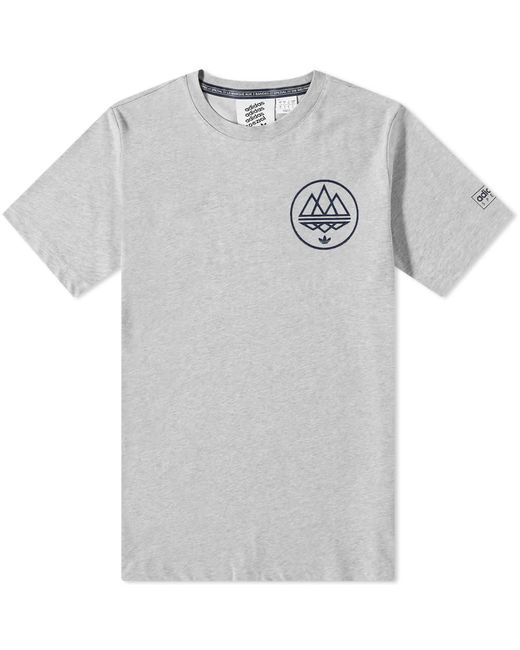 adidas Cotton Spzl Mod Trefoil T-shirt in Grey Heather (Gray) for Men | Lyst