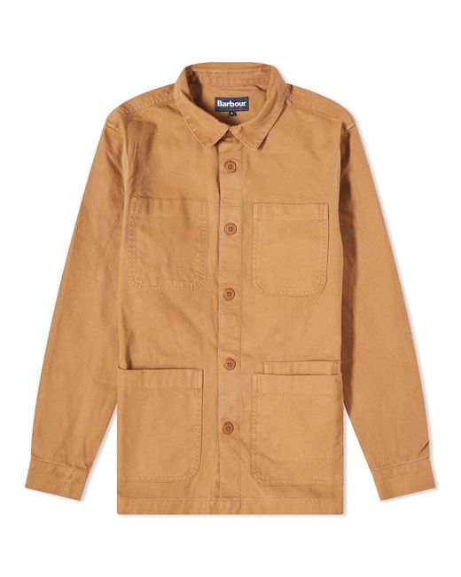 Barbour Brown Chesterwood Overshirt for men