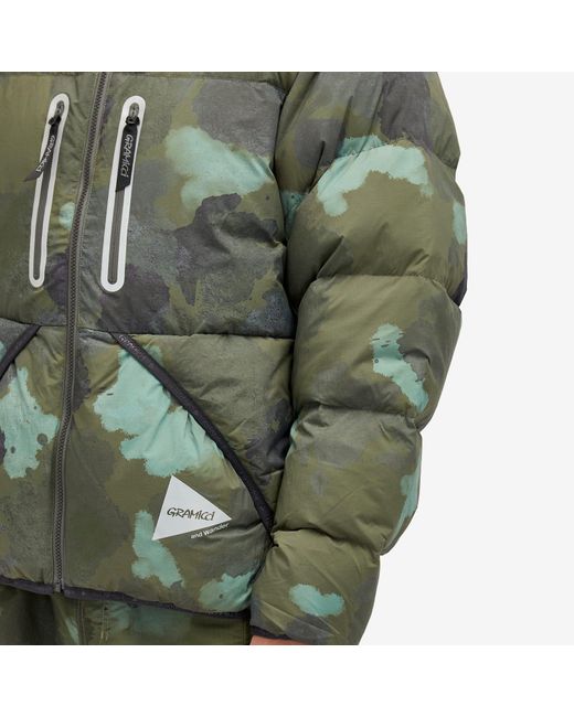 Gramicci Green X And Wander Down Jacket for men