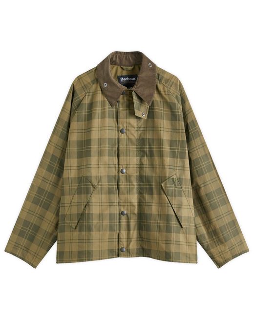 Barbour Green Transport Check Cotton Casual Jacket for men