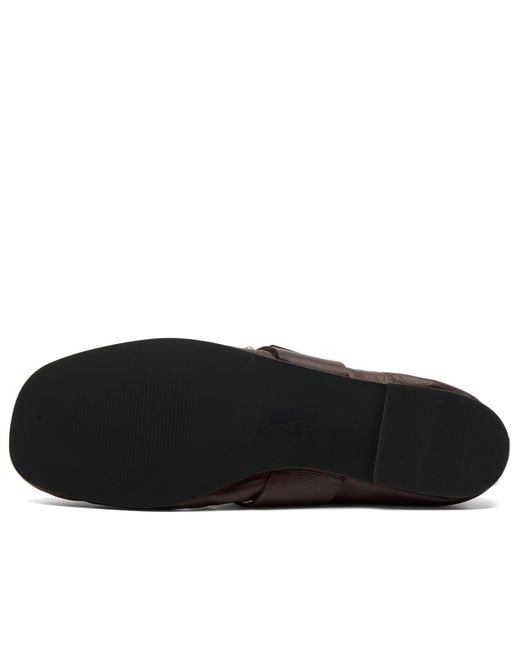 Alohas Brown Sarea Leather Ballet Flat