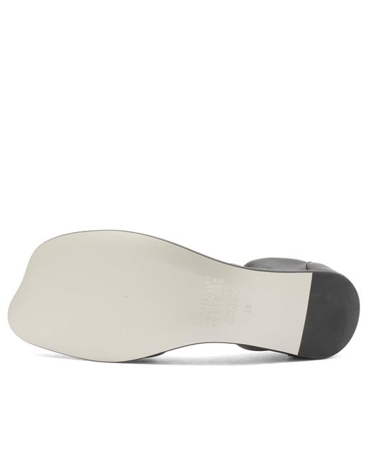 Maison Margiela Black Mm6 Folded Ballet Shoes