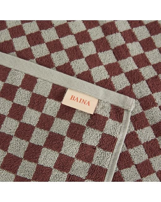 BAINA Brown Beppu Bath Mat