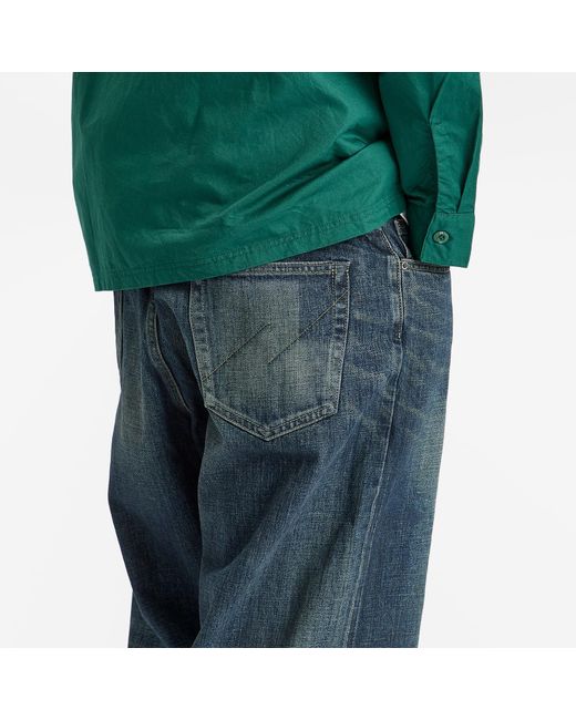 Neighborhood Blue Washed Denim Dp Wide Pants for men