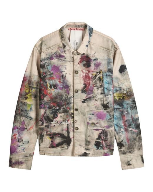 Acne Gray Ochino Painter Decorator Jacket for men